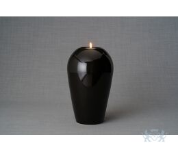 Kermische urn serenity - zwart 3,3L