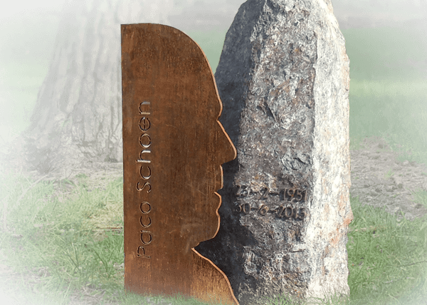 cortenstaal grafmonumenten