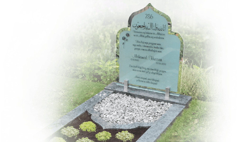 islamitische grafstenen golfkop lettersteen