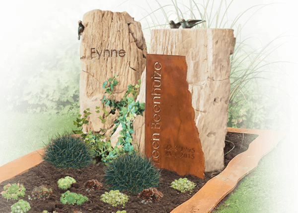 garantie grafsteen versteend hout
