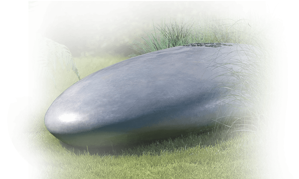 memory stone grafsteen bronzen belettering natuurbegraafplaats