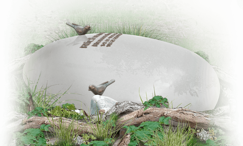memory stone natuurbegraafplaats