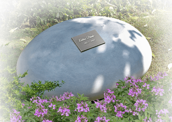memory stone grafsteen kiezel steen lichte kleur