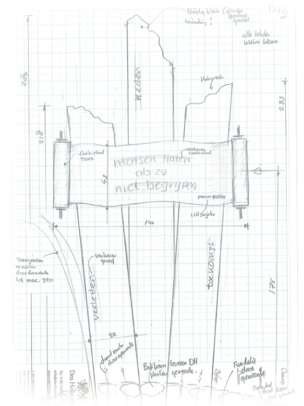 Joods monument Culemborg ontwerp