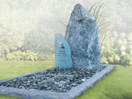 ruwe steen grafsteen