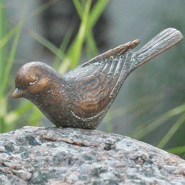 inspiratietuin grafmonumenten bronzen vogeltje