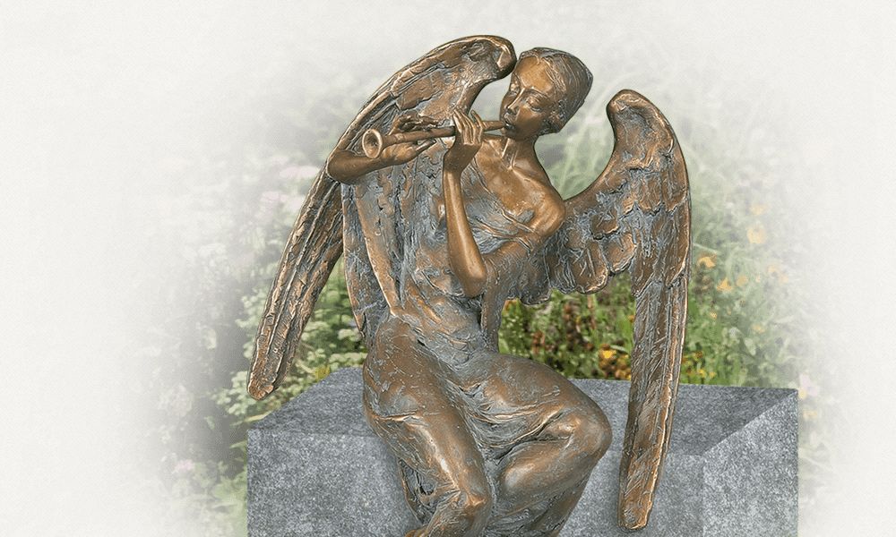 grafbeelden engel van brons