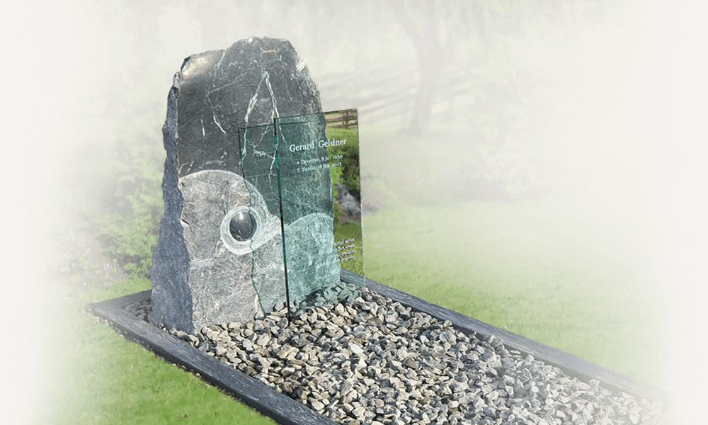 natuurlijk grafstenen bewerkt natuursteen