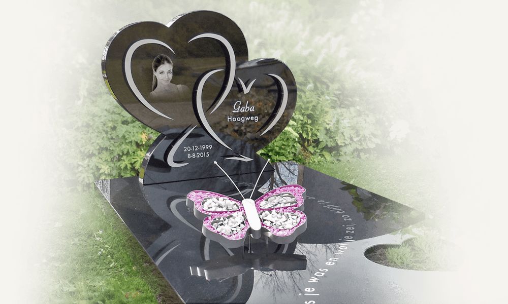 exclusieve grafmonumenten hartje rvs decoraties
