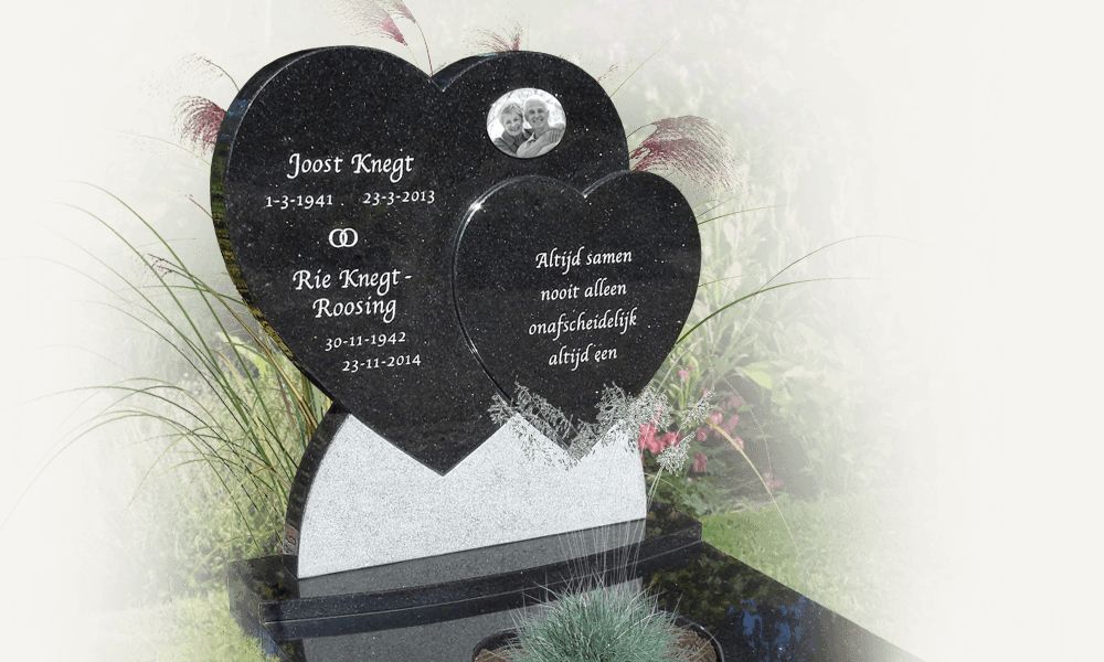 grafsteen hartvorm familiegraf