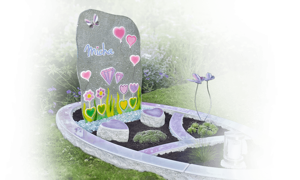 kindermonument glas hartjes liefdevolle gedenkplaat