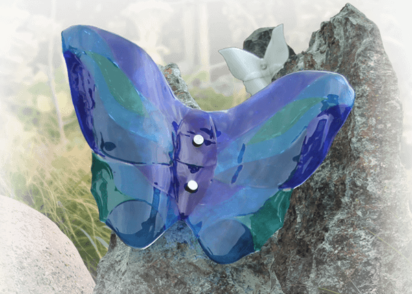 persoonlijk kindermonument ideeen vlinders glas glasfusie
