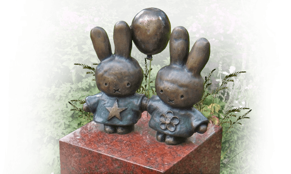 persoonlijk kindermonument nijntje brons