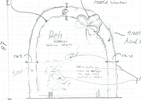 kindergrafsteen eigen ontwerp schets