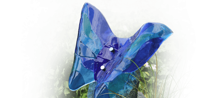 kindermonumenten inspiratietuin glasfusing vlinder