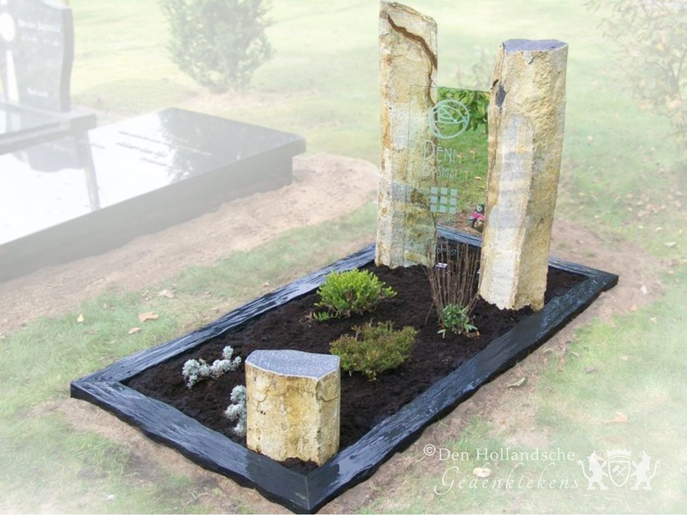 Zwerfkei grafmonument foto 1