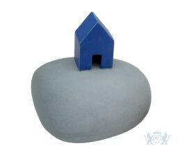  Zielenhuisje kleine urn 0,35L - Lichtblauw met blauw