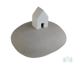  Zielenhuisje kleine urn 0,35L - Lichtgrijs met wit