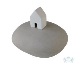  Zielenhuisje urn 0,85L - Lichtgrijs met wit