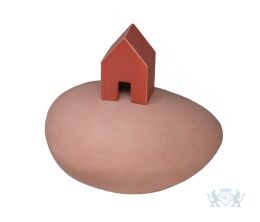  Zielenhuisje urn 0,85L - Roze met rood