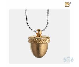 Acorn Ashes Pendant Pol and Bru Gold Vermeil