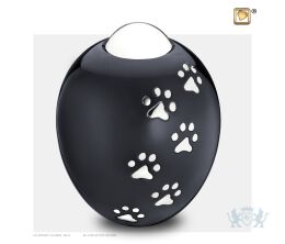 Adore Large Pet Urn Midnight and Pol Silver