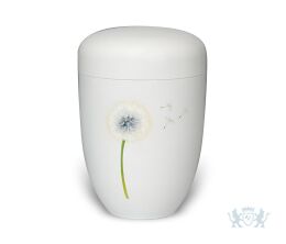 Aluminium urn met paardenbloem  