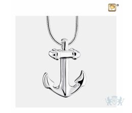 Anchor Ashes Pendant Pol Silver