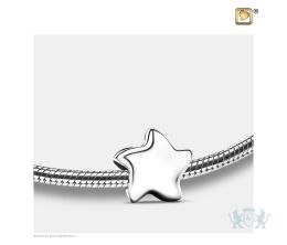Angelic Star Ashes Bead Pol Silver