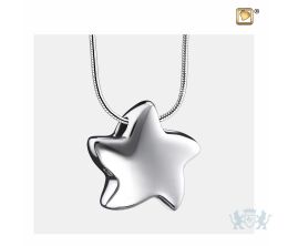 Angelic Star Ashes Pendant Pol Silver
