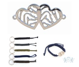 Armband Dubbel hart