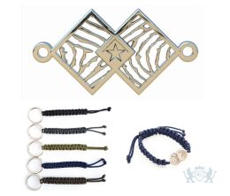 Armband Dubbel vierkant