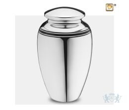ArtDeco Adult Urn Pol Silver