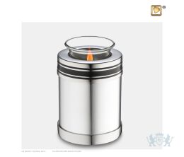 ArtDeco Tealight Urn Pol Silver