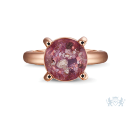 Asring Goldline geelgoud met hars en diamantjes