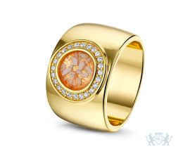 Asring Goldline met hars en diamantjes