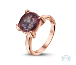 Asring Goldline rosegoud met hars