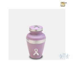 Awareness Keepsake Urn Pink and Bru Pewter
