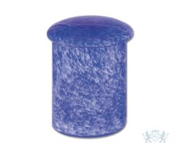 Blauwe glazen urn