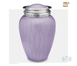 Blessing Adult Urn Pearl Lavender and Pol Silver