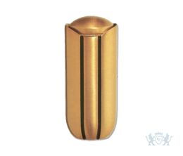 Bronzen mini urn met zwarte decoratie