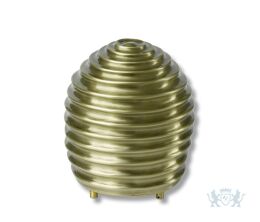 Bronzen urn met ringen decoratie
