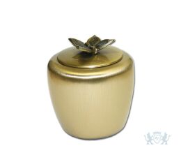 Brozen mini urn met vlinder