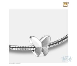 Butterfly Ashes Bead Pol and Bru Silver