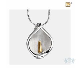 CalaLily Ashes Pendant Bru Silver and Gold Vermeil
