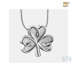 CelticShamrock Ashes Pendant Pol and Bru Silver