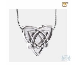 CelticTrinityKnot Ashes Pendant Pol and Bru Silver