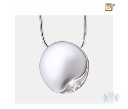 Circle Ashes Pendant Pol Silver w/Zirconia