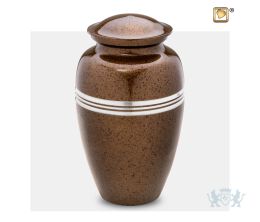 Classic Adult Urn Speckled Auburn and Bru Pewter
