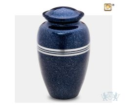 Classic Adult Urn Speckled Indigo and Bru Pewter